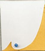 青めのう（ブルーアゲート）のセラミックピアス