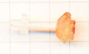 天然石薔薇のセラミックピアス