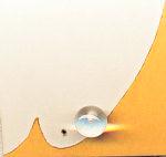 水晶のセラミックピアス