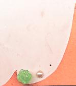 天然石薔薇のセラミックピアス